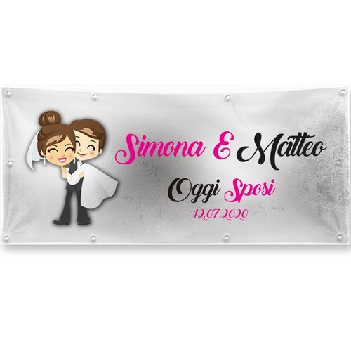 Banner striscione matrimonio - matrimonio,