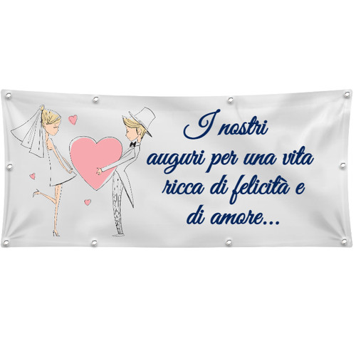 Banner striscione matrimonio - banner,