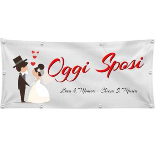 Banner striscione matrimonio - striscione,