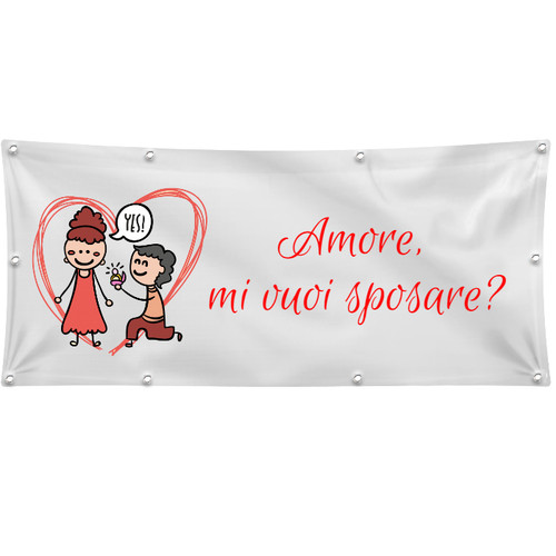 Banner striscione matrimonio - banner,